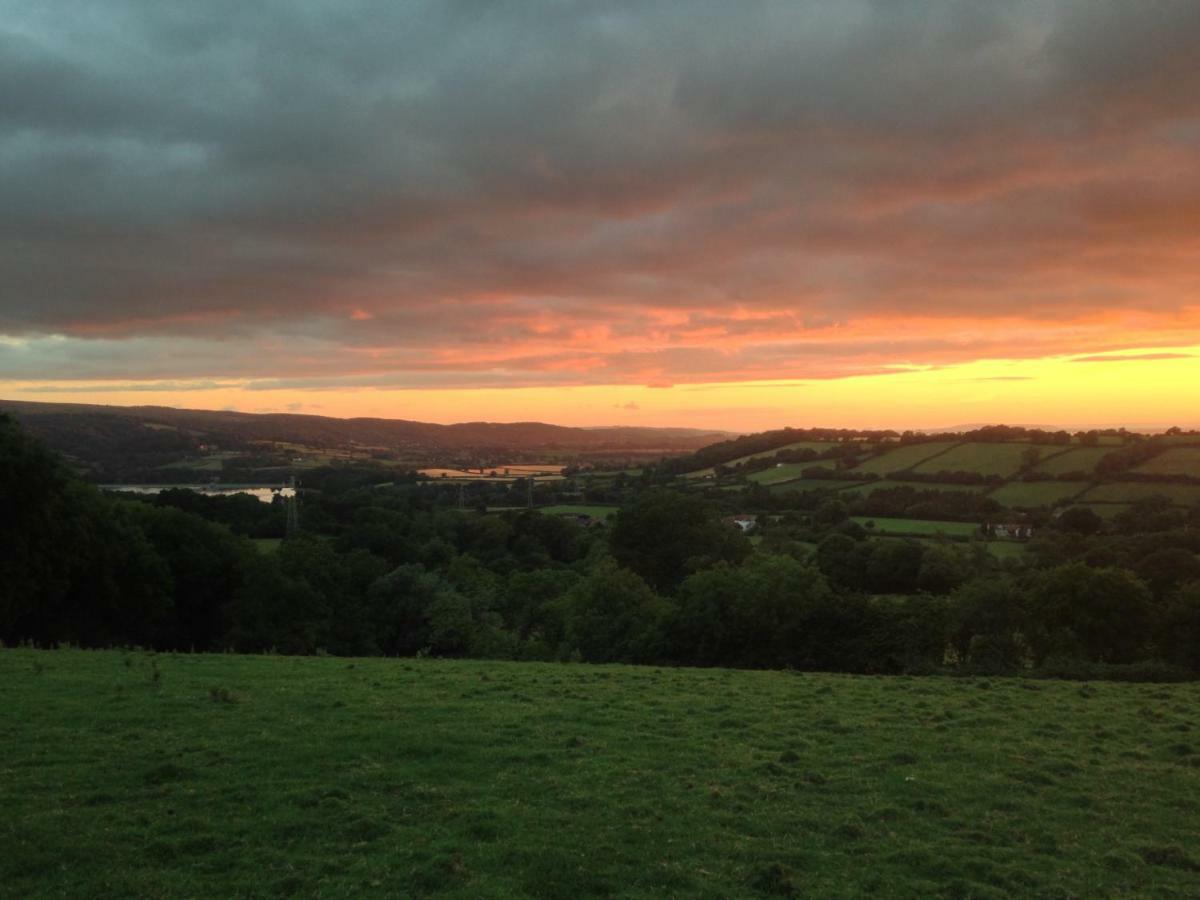 Brinsley Barn Apartment Blagdon Bagian luar foto